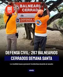 balnearios clausurados Semana Santa 2026 seguridad